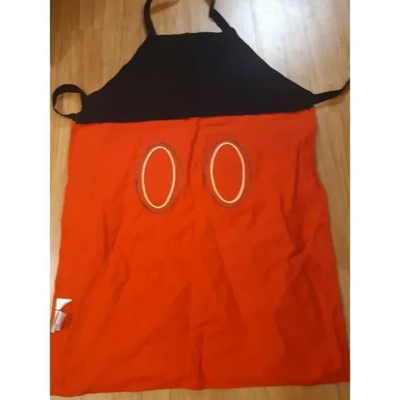Disney Parks Mickey Mouse Apron Chef Cooking Tradition Classic Red and Black - Picture 3 of 3